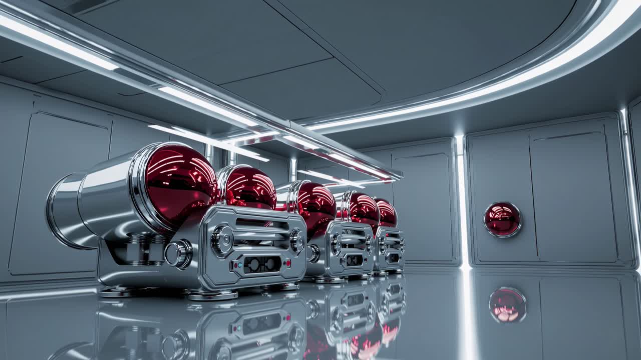 Interni industriali futuristici