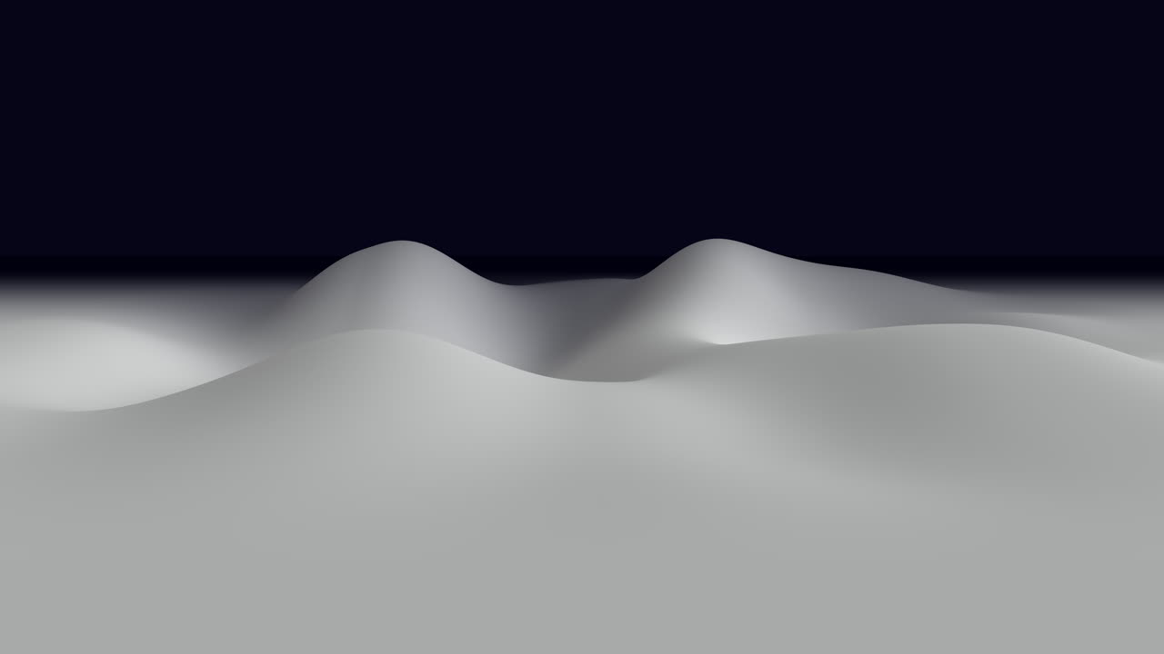 Abstract liquid surface waves background with smooth gray gradient motion