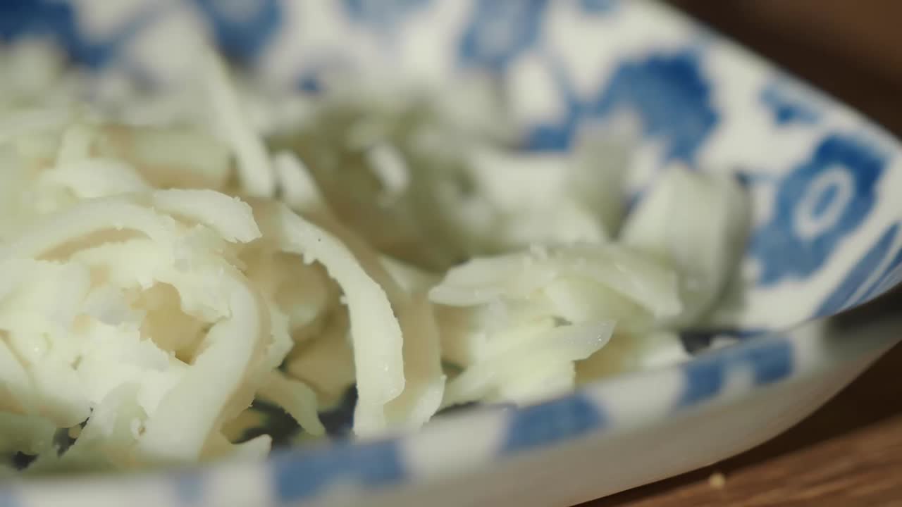 작은 그 에 어 놓은  음식 의 클로즈업