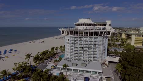 4k drone video of beautiful bellwether resort on the gulf of mexico in st