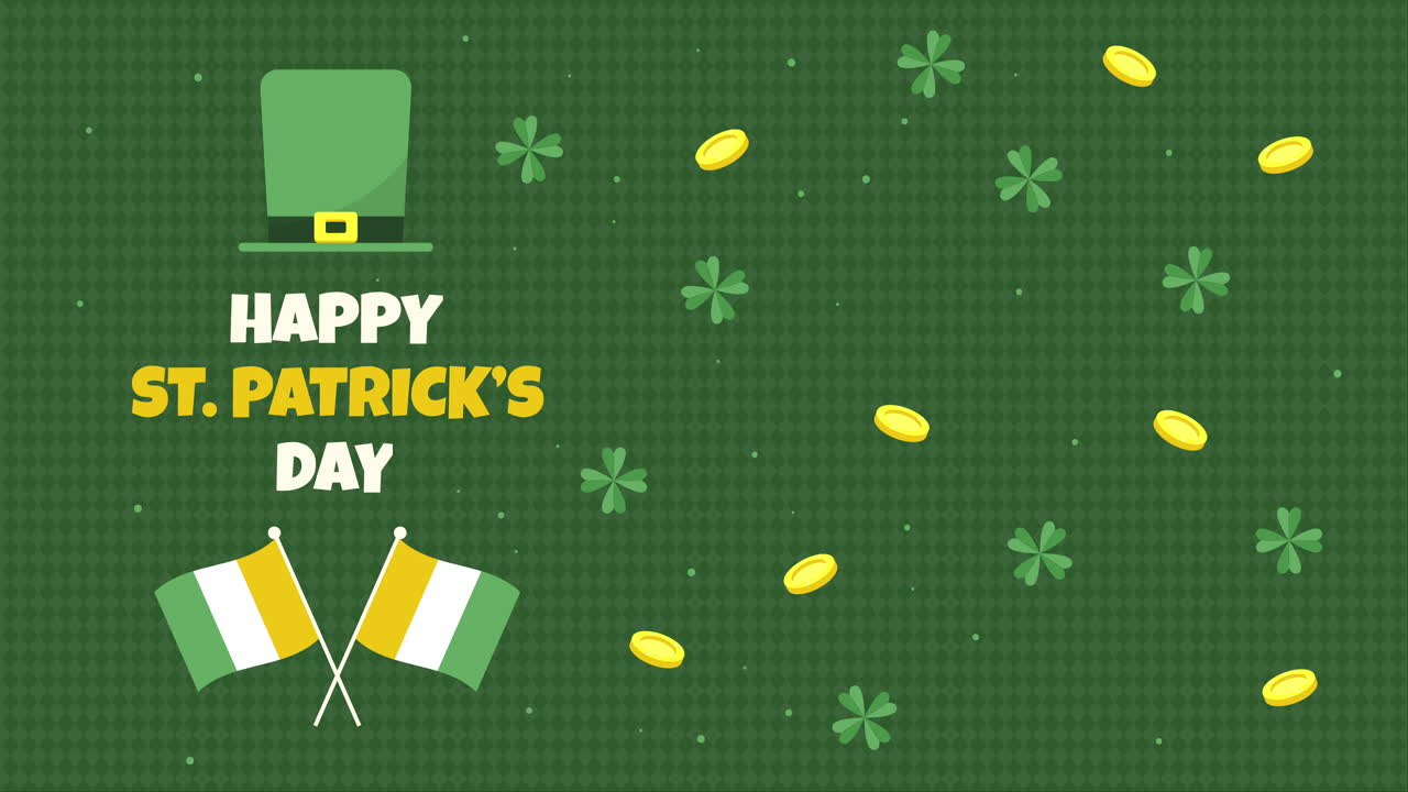 feliz dia de san patricio animacion con texto 3