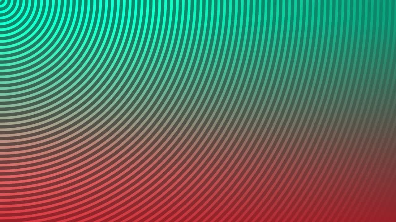 fondo de animación onda radial línea circular gráficos de movimiento diseño de patrón de bucle color efecto digital visual ilusión óptica hermoso rojo azulado 4k
