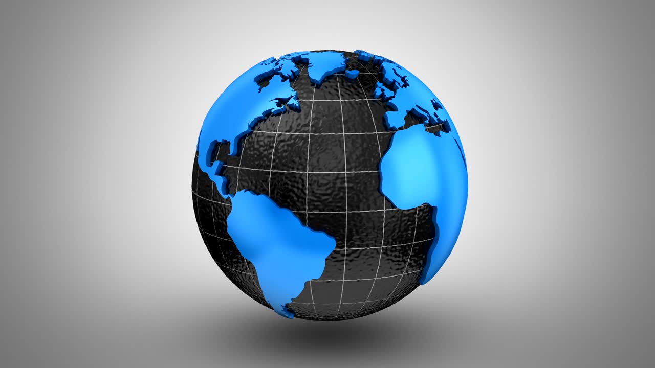 el mapa del mundo se convierte en un globo