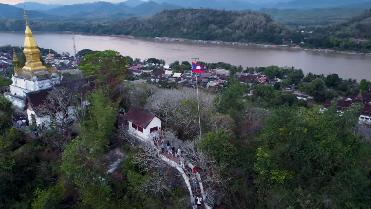 Tempio di Phousi Hill a Luang Prabang, Laos.