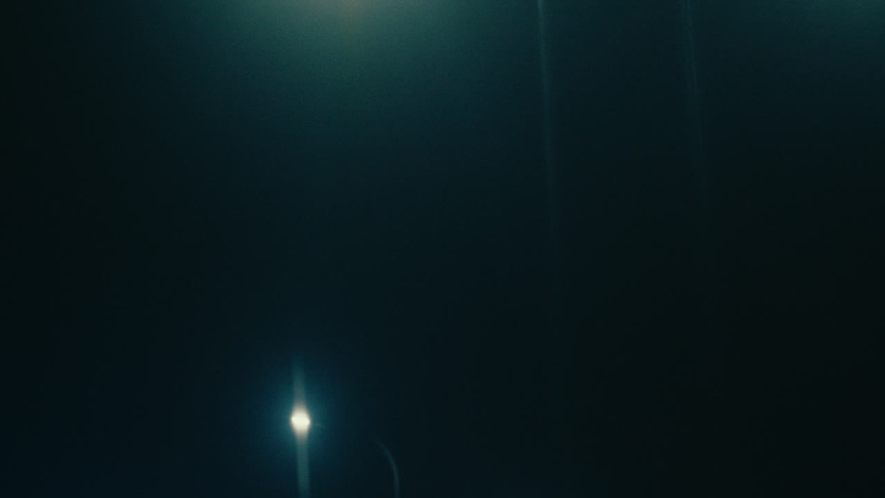 Night Streetlight with Lens Flare