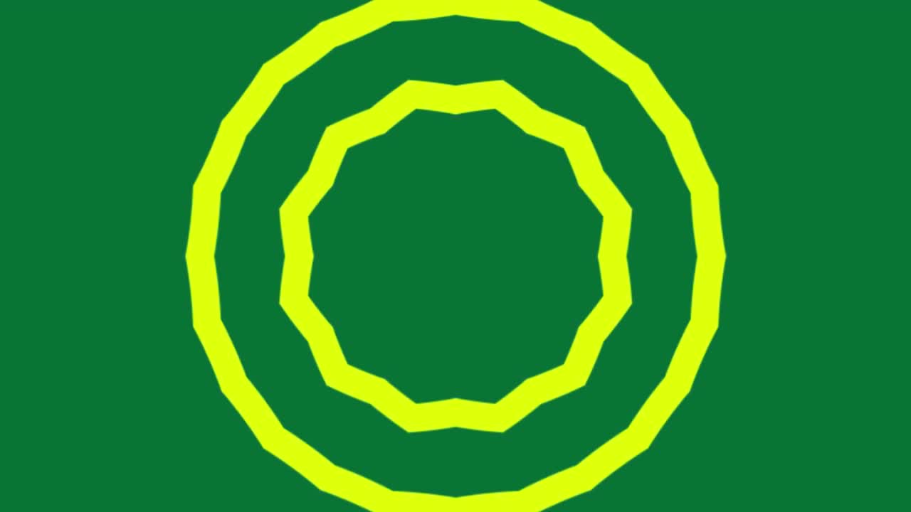 verde y amarillo mandala ornamento de fondo bucleando suavemente, estilo árabe islámico para cualquier propósito