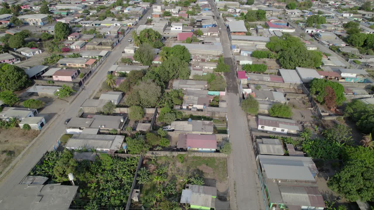 Aerial Tilt-Up: Guanarito, Portuguesa, Venezuela Residential Area