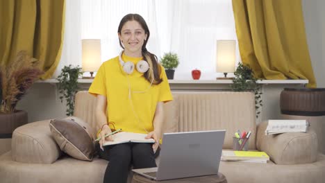 Female-student-speaking-to-camera.