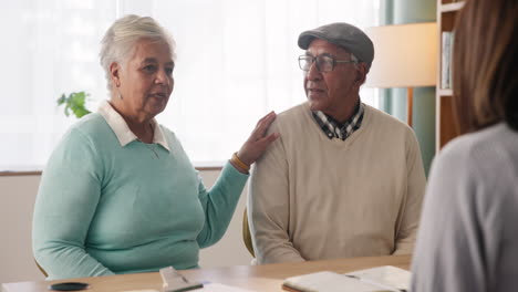 senior couple in consultation