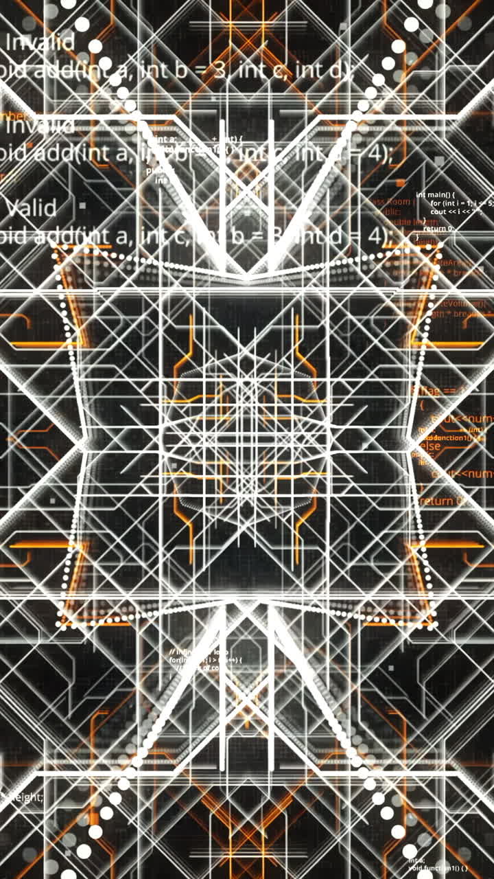 Abstract Futuristic Code Visualizations