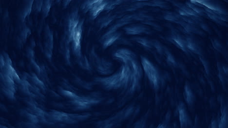 swirling cloud vortex in dark blue sky - abstract and interpretive image