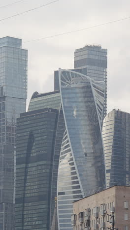 moscow city skyline with modern and traditional architecture