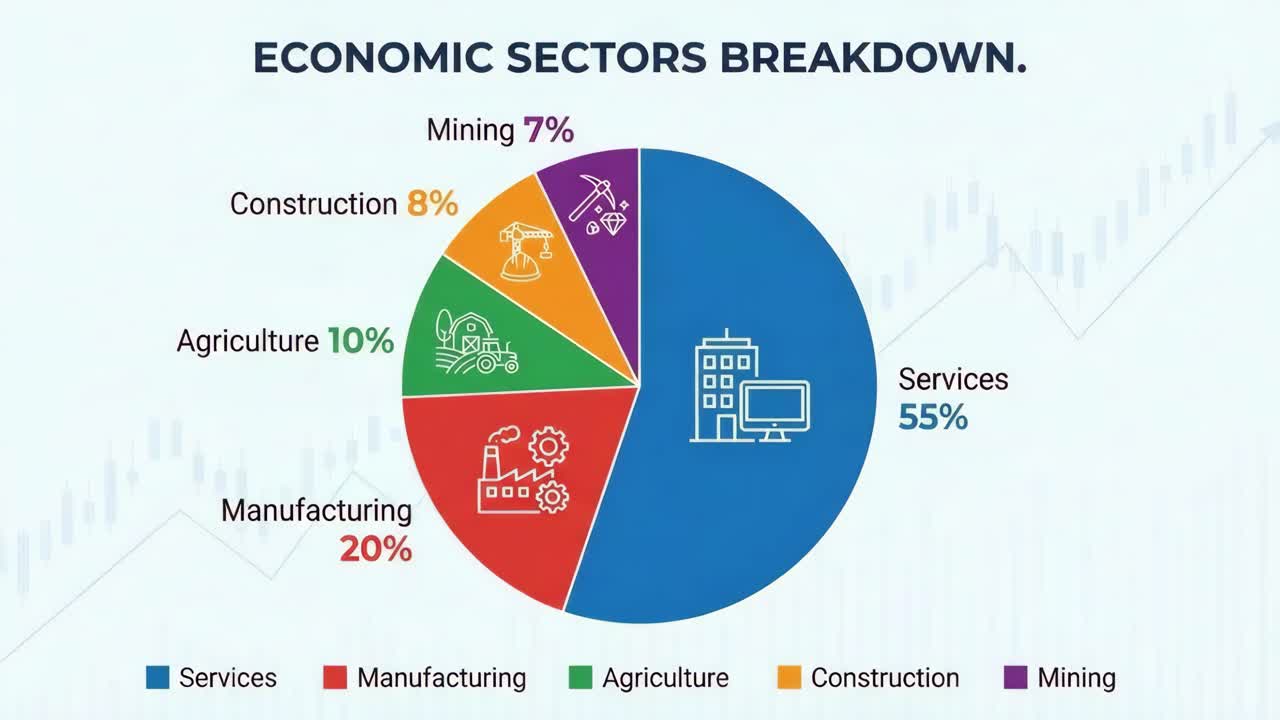 Economic Sector Breakdown Pie Chart