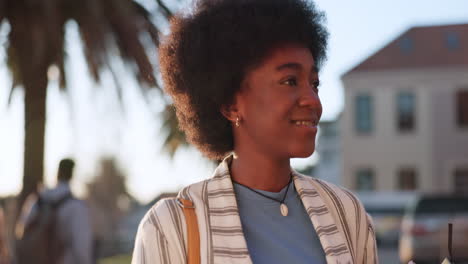 University,-student-and-black-woman-walking