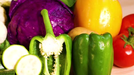 a vibrant display of assorted fresh vegetables