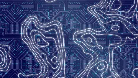 Animation-of-isohypses-over-integrated-circuit