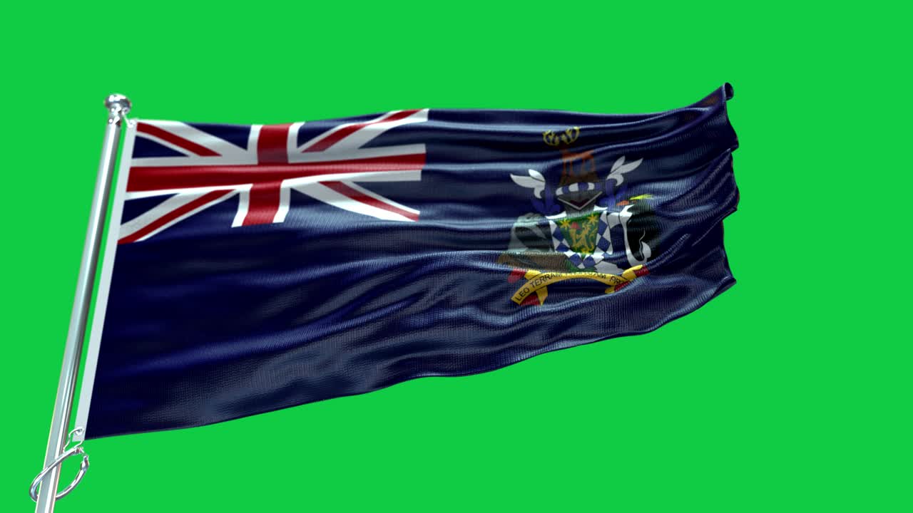 사우스 조지아와 사우스 샌드위치 제도의 발 - 사우스 조지아 및 사우스 샌드비치 제도의 국기 높은 세부 사항 - 국가 발 남 조지아 및 남부 샌드위치를 물결 패턴 loopable 요소