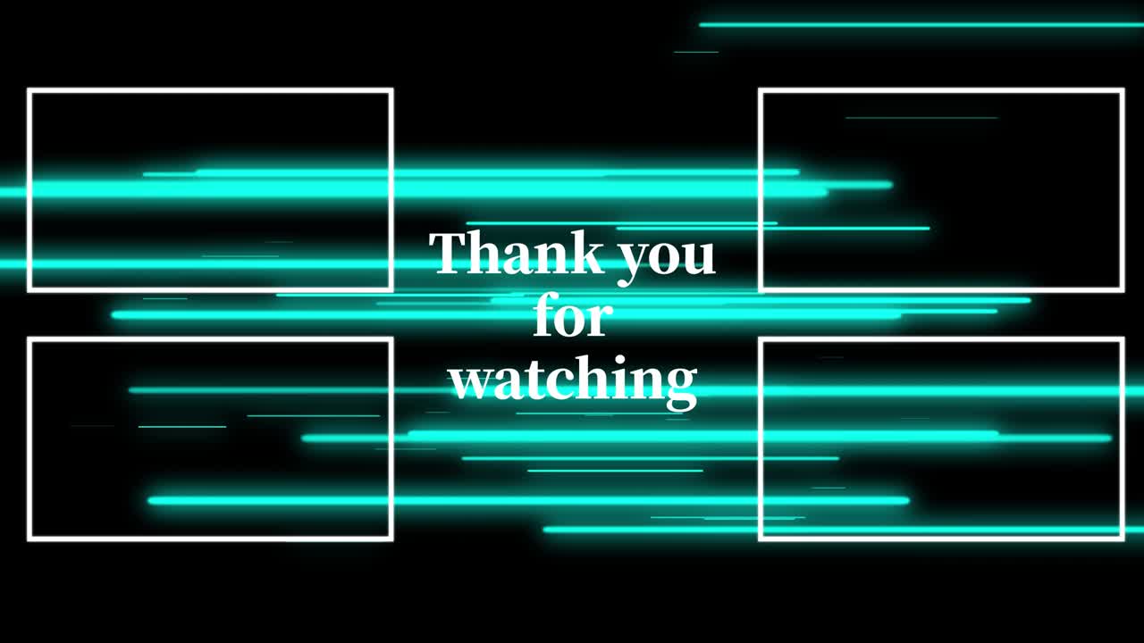 객체 조명 엔드 카드 엔딩 스크린 모션 그래픽