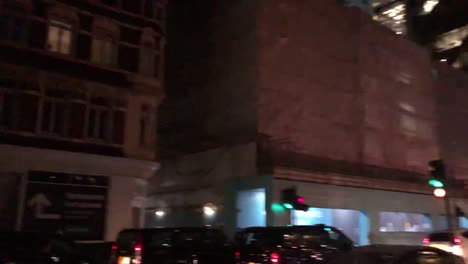 buses drive through london streets