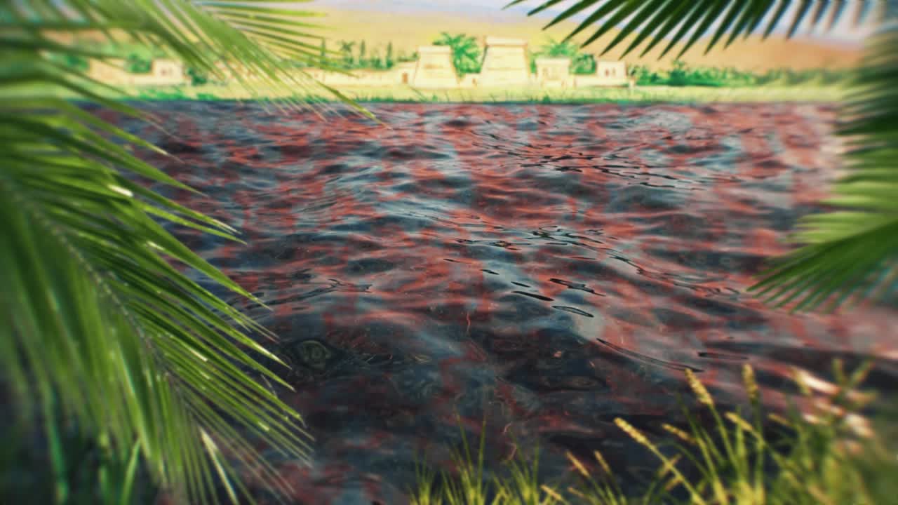 egipto el río nilo se convierte en sangre