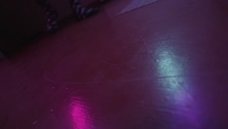 dark room interior with reflections