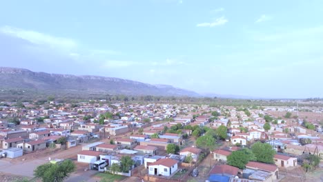 residential houses in mall of africa township, midrand, south africa, aerial view