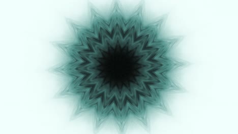 kaleidoscopio secuencia de patrones de tinta. 4k abstracto blanco y azul fondo gráfico de movimiento. o para yoga, clubes, espectáculos, mandala, animación fractal. hermoso adorno brillante. bucle sin costuras.