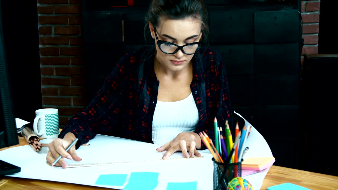 concepto de trabajar solo en la oficina