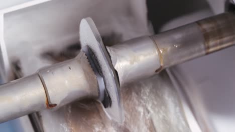 lens manufacturing in laboratory. close up view of manufacturing lens of optical glass