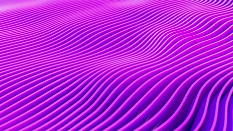 animación de los movimientos de onda de las líneas geométricas rosas