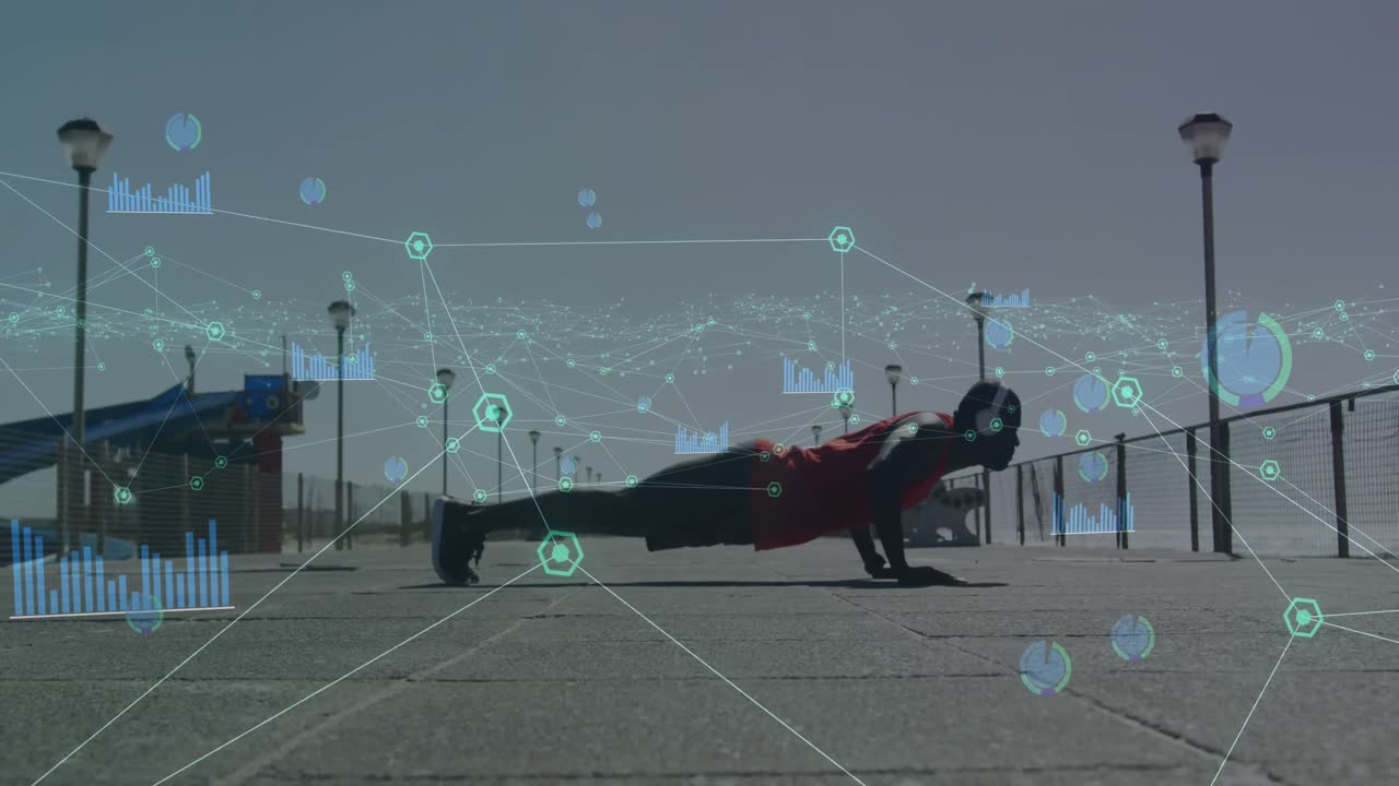 아프리카계 미국인 피트맨이 산책로에서 푸시업 운동을 하는 것을 반대하는 연결망