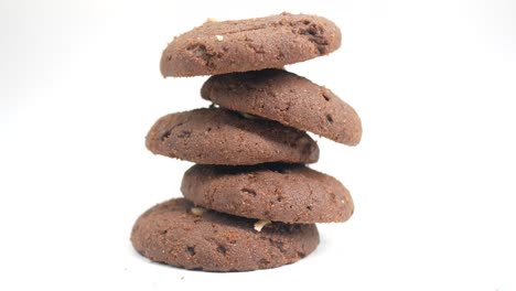 stacked chocolate cookies