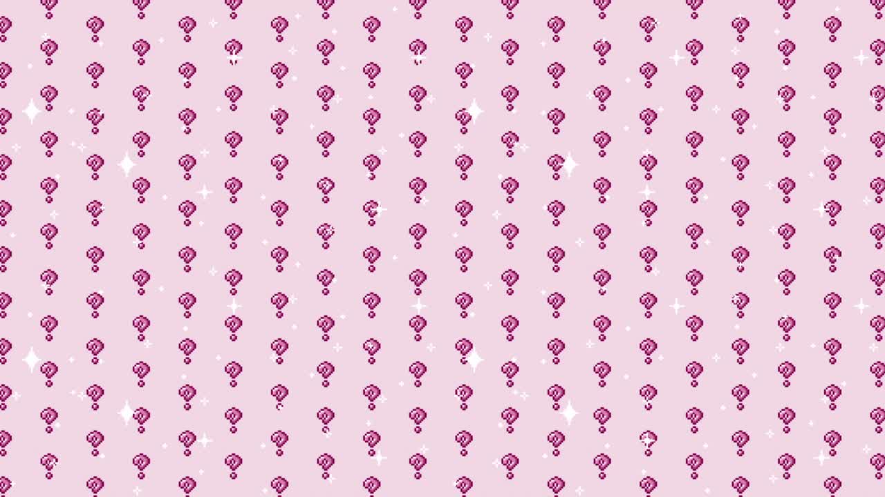 Pink Question Mark Pattern