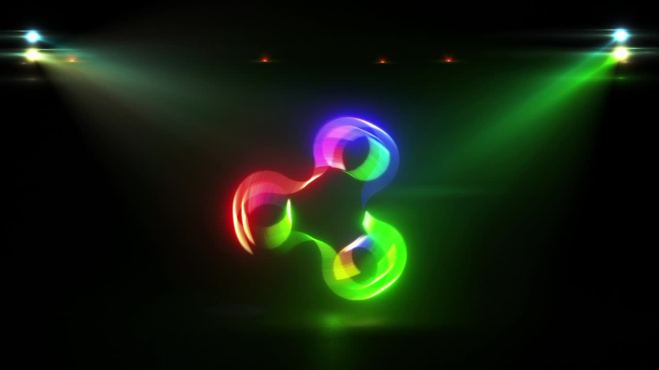 diseño de luz de neón abstracto