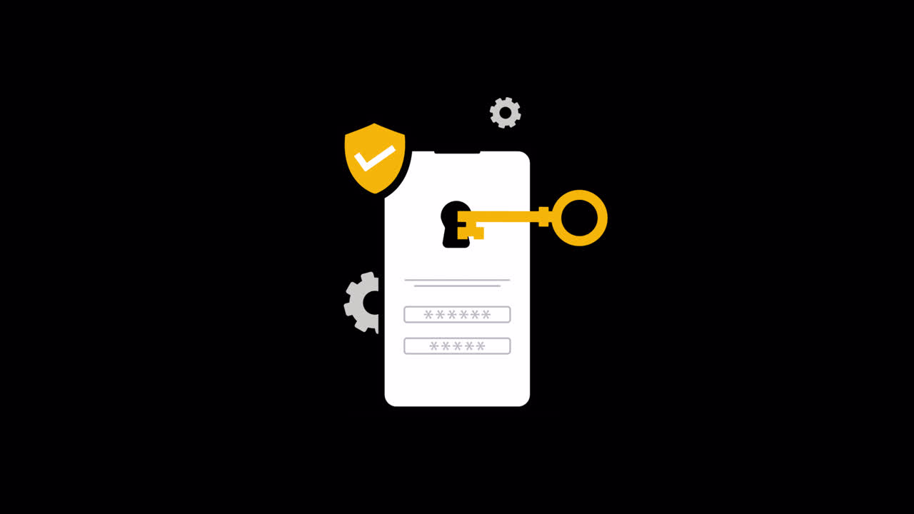 Secure Login Process on a Smartphone with Key and Shield