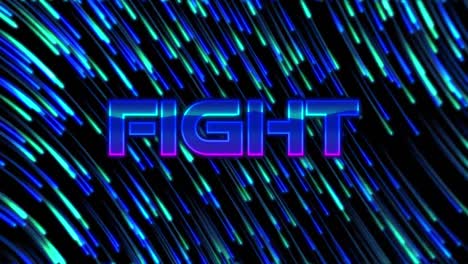 Fight-text-against-light-trails-on-black-background