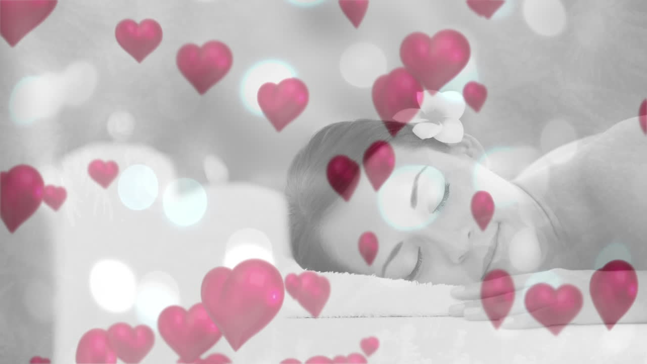 마사지를 받는 예쁜 여자