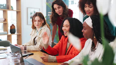 women in a business meeting