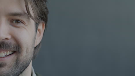 smiling man's face