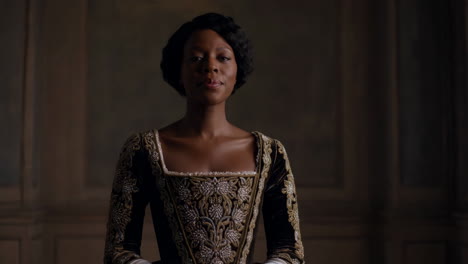 portrait of a woman in historical attire