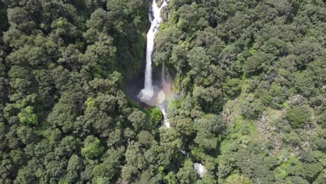 Waterfall-Of-Zacatlan-De-Las-Manzanas,-Mexico,-Aerial-View