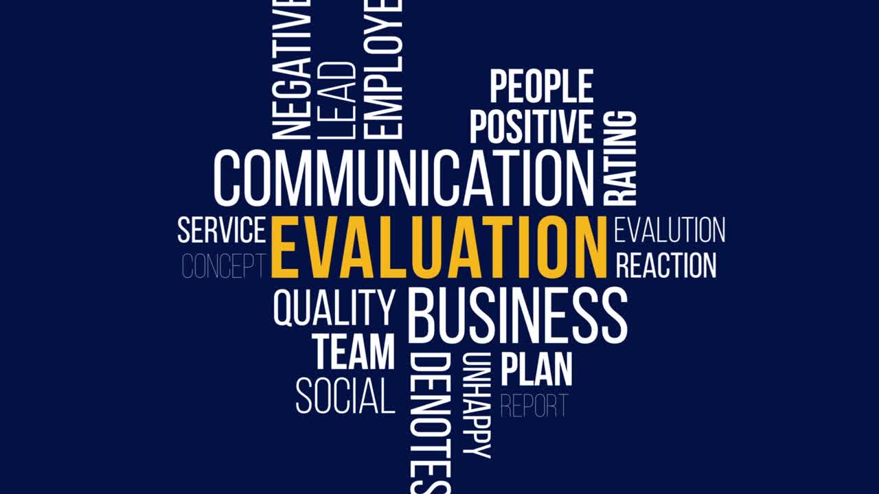 evaluation word cloud concept.