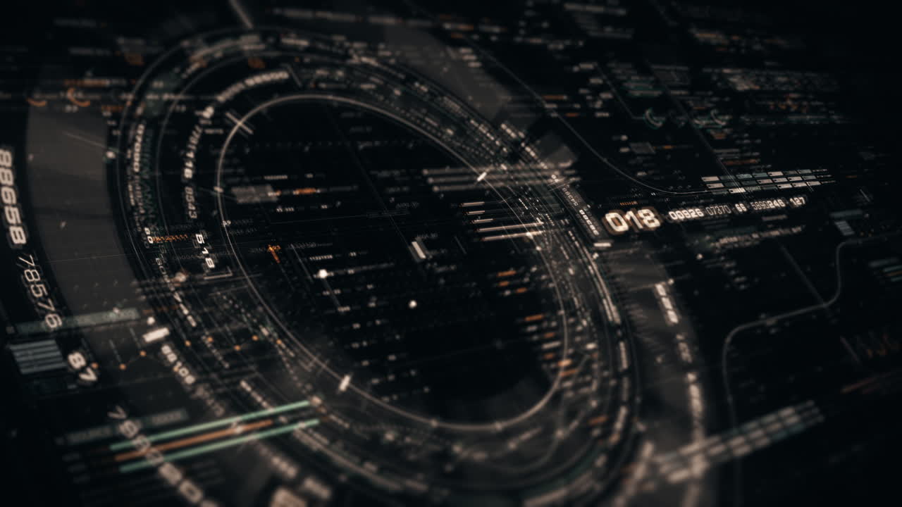 Advanced data matrix simulation UI with cutting-edge digital environment with a dynamic and immersive display of interconnected data matrix information networks systems background