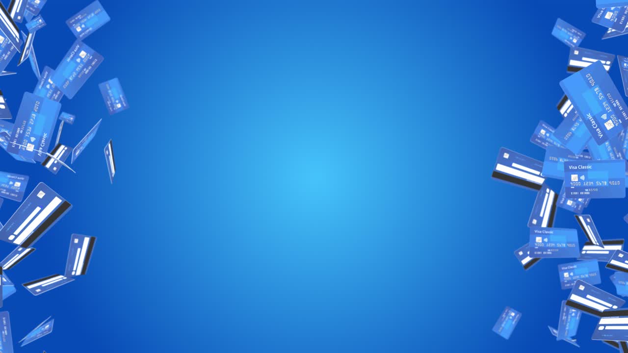 Credit card with plastic money cash in hand business finance and electronic spending concept