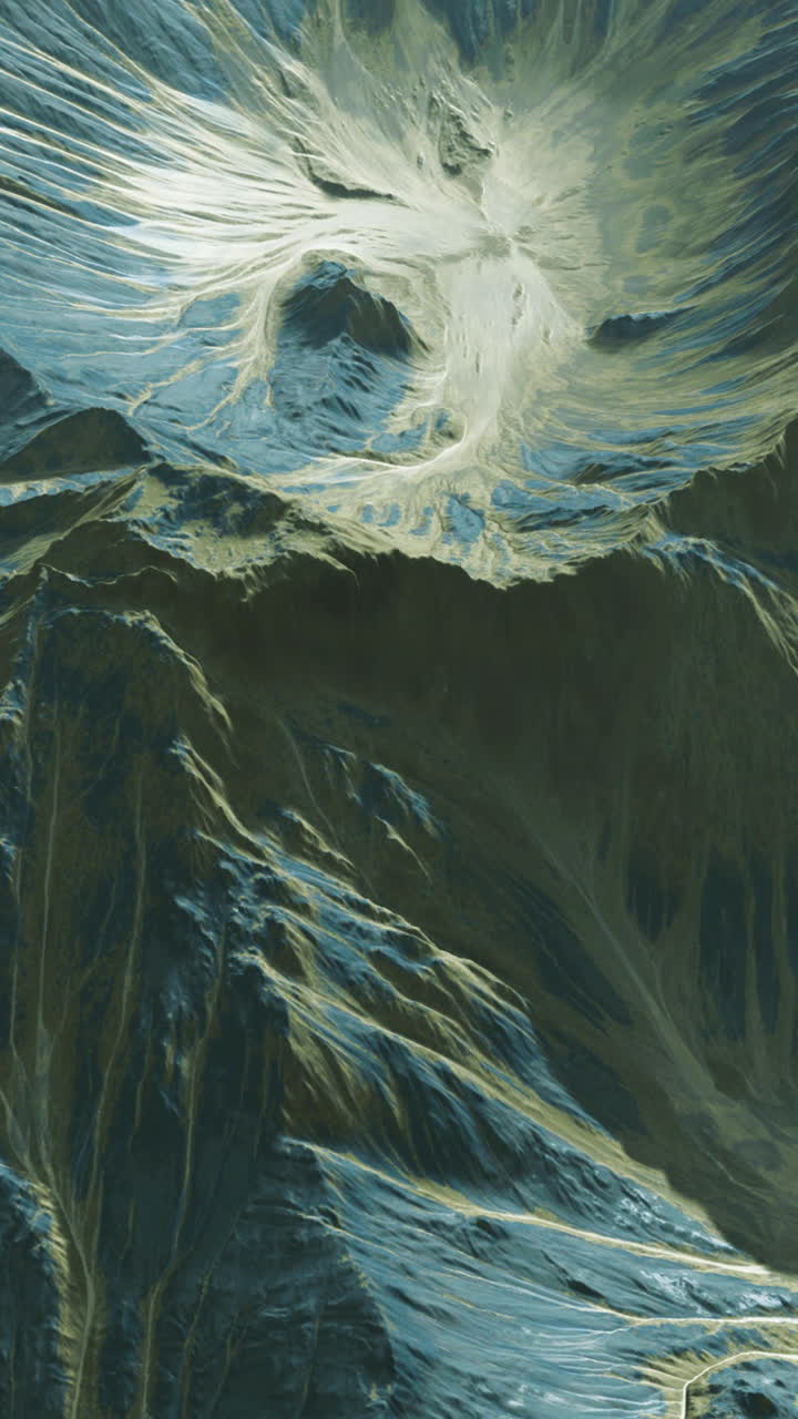 山脈の空中写真