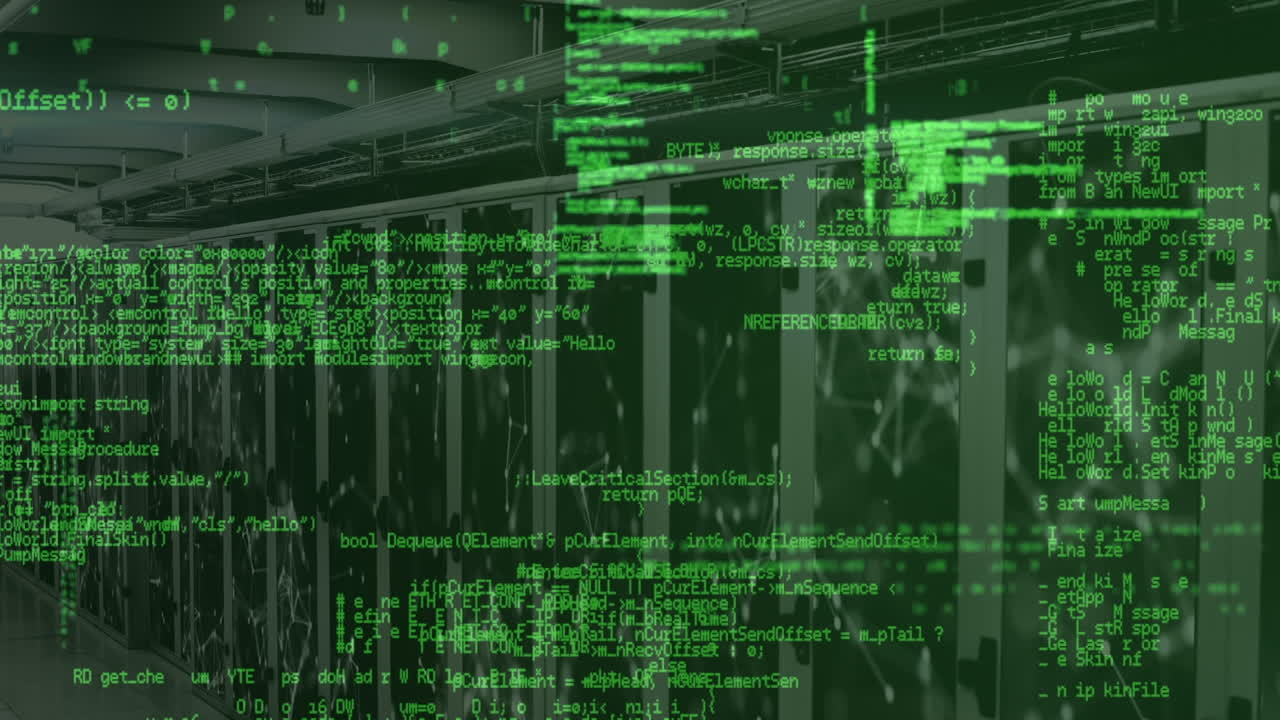 Animation of data processing over servers