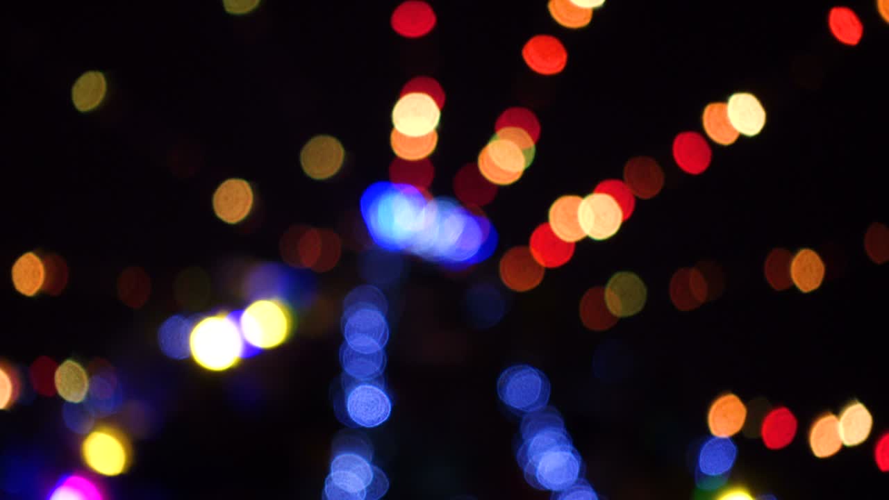 fondo de navidad abstracto con luces desenfocadas