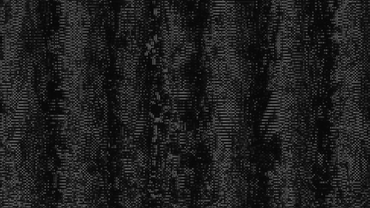 diseño único abstracto animación digital ruido de píxeles error de fallo daño de video