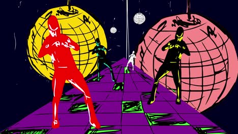 animación de bucle de baile