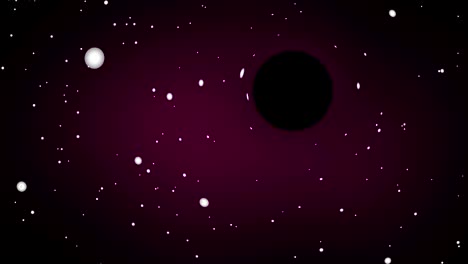 4k cartoon black hole animation